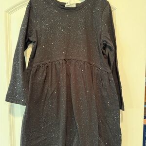 Cotton On Black Sparkle Kids Dress